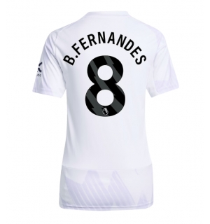 Manchester United Bruno Fernandes #8 Bortedrakt Dame 2025-26 Kortermet