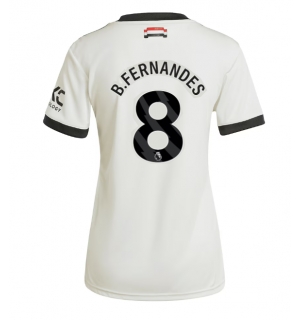 Manchester United Bruno Fernandes #8 Tredjedrakt Dame 2024-25 Kortermet