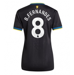 Manchester United Bruno Fernandes #8 Tredjedrakt Dame 2025-26 Kortermet