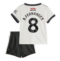 Manchester United Bruno Fernandes #8 Tredjedraktsett Barn 2024-25 Kortermet (+ Korte bukser)