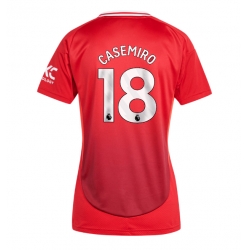 Manchester United Casemiro #18 Hjemmedrakt Dame 2024-25 Kortermet