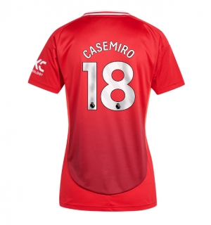 Manchester United Casemiro #18 Hjemmedrakt Dame 2024-25 Kortermet