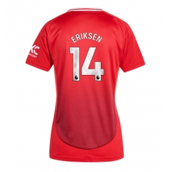 Manchester United Christian Eriksen #14 Hjemmedrakt Dame 2024-25 Kortermet