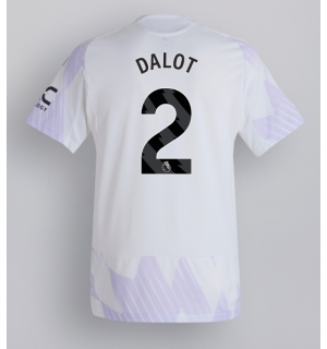 Manchester United Diogo Dalot #2 Bortedrakt 2025-26 Kortermet