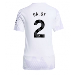 Manchester United Diogo Dalot #2 Bortedrakt Dame 2025-26 Kortermet