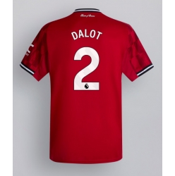 Manchester United Diogo Dalot #2 Hjemmedrakt 2025-26 Kortermet