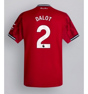 Manchester United Diogo Dalot #2 Hjemmedrakt 2025-26 Kortermet