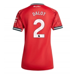 Manchester United Diogo Dalot #2 Hjemmedrakt Dame 2025-26 Kortermet