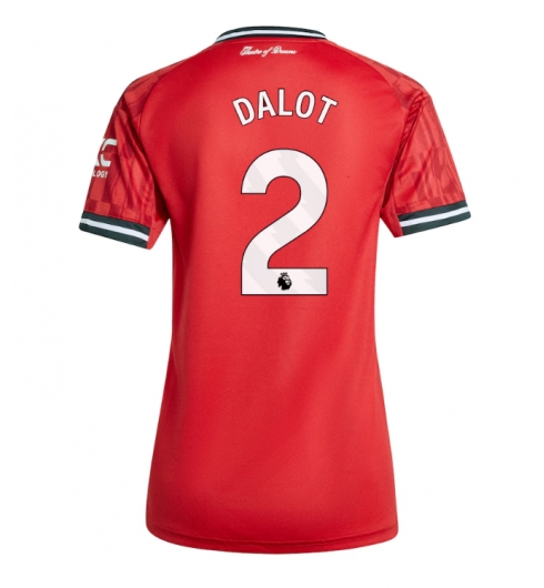 Manchester United Diogo Dalot #2 Hjemmedrakt Dame 2025-26 Kortermet Manchester United Diogo Dalot #2 Hjemmedrakt Dame 2025-26 Kortermet