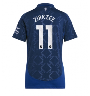 Manchester United Joshua Zirkzee #11 Bortedrakt Dame 2024-25 Kortermet