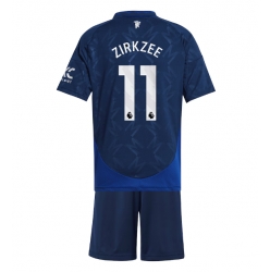Manchester United Joshua Zirkzee #11 Bortedraktsett Barn 2024-25 Kortermet (+ Korte bukser)