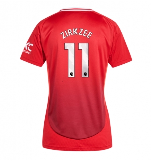 Manchester United Joshua Zirkzee #11 Hjemmedrakt Dame 2024-25 Kortermet