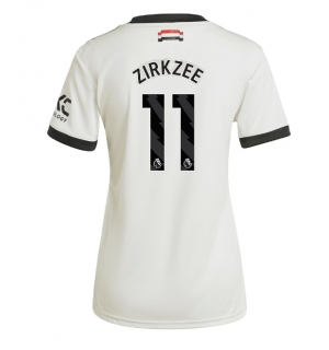 Manchester United Joshua Zirkzee #11 Tredjedrakt Dame 2024-25 Kortermet