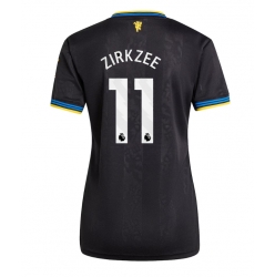 Manchester United Joshua Zirkzee #11 Tredjedrakt Dame 2025-26 Kortermet
