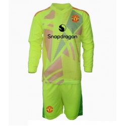Manchester United Keeper Bortedraktsett Barn 2024-25 Langermet (+ Korte bukser)