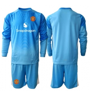 Manchester United Keeper Hjemmedraktsett Barn 2025-26 Langermet (+ Korte bukser)