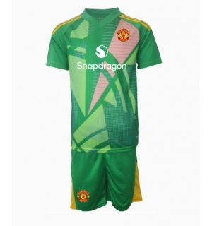 Manchester United Keeper Tredjedraktsett Barn 2024-25 Kortermet (+ Korte bukser)