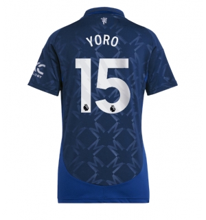 Manchester United Leny Yoro #15 Bortedrakt Dame 2024-25 Kortermet