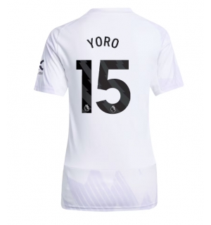 Manchester United Leny Yoro #15 Bortedrakt Dame 2025-26 Kortermet