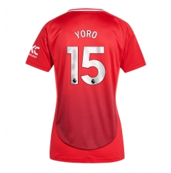 Manchester United Leny Yoro #15 Hjemmedrakt Dame 2024-25 Kortermet