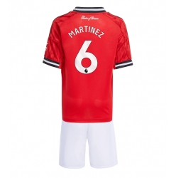 Manchester United Lisandro Martinez #6 Hjemmedraktsett Barn 2025-26 Kortermet (+ Korte bukser)