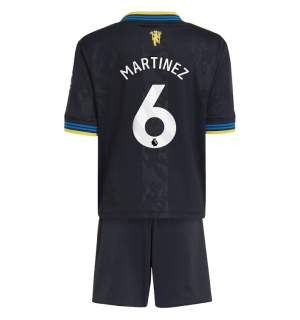 Manchester United Lisandro Martinez #6 Tredjedraktsett Barn 2025-26 Kortermet (+ Korte bukser)