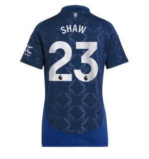 Manchester United Luke Shaw #23 Bortedrakt Dame 2024-25 Kortermet