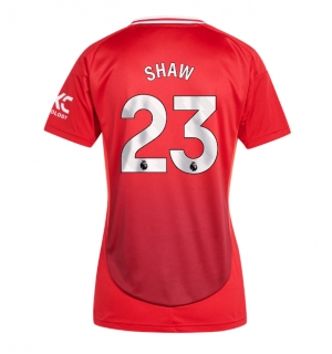 Manchester United Luke Shaw #23 Hjemmedrakt Dame 2024-25 Kortermet