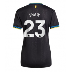 Manchester United Luke Shaw #23 Tredjedrakt Dame 2025-26 Kortermet