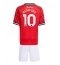 Manchester United Marcus Rashford #10 Hjemmedraktsett Barn 2025-26 Kortermet (+ Korte bukser)