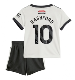 Manchester United Marcus Rashford #10 Tredjedraktsett Barn 2024-25 Kortermet (+ Korte bukser)