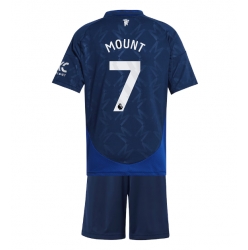 Manchester United Mason Mount #7 Bortedraktsett Barn 2024-25 Kortermet (+ Korte bukser)