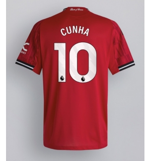 Manchester United Matheus Cunha #10 Hjemmedrakt 2025-26 Kortermet
