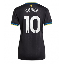 Manchester United Matheus Cunha #10 Tredjedrakt Dame 2025-26 Kortermet