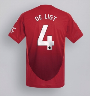 Manchester United Matthijs de Ligt #4 Hjemmedrakt 2024-25 Kortermet