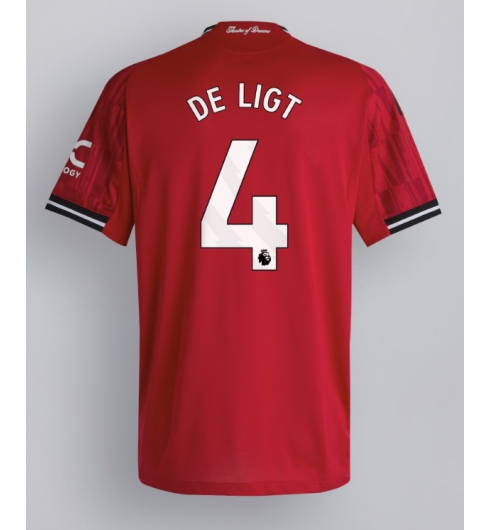 Manchester United Matthijs de Ligt #4 Hjemmedrakt 2025-26 Kortermet Manchester United Matthijs de Ligt #4 Hjemmedrakt 2025-26 Kortermet