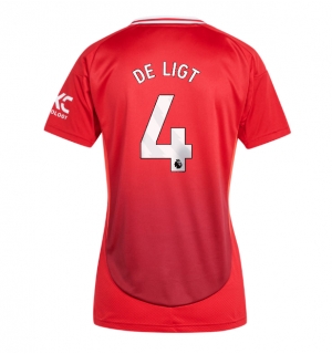 Manchester United Matthijs de Ligt #4 Hjemmedrakt Dame 2024-25 Kortermet