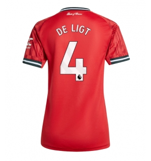 Manchester United Matthijs de Ligt #4 Hjemmedrakt Dame 2025-26 Kortermet