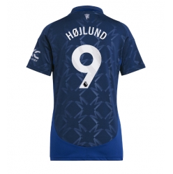 Manchester United Rasmus Hojlund #9 Bortedrakt Dame 2024-25 Kortermet