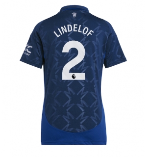 Manchester United Victor Lindelof #2 Bortedrakt Dame 2024-25 Kortermet