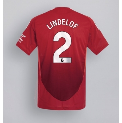 Manchester United Victor Lindelof #2 Hjemmedrakt 2024-25 Kortermet