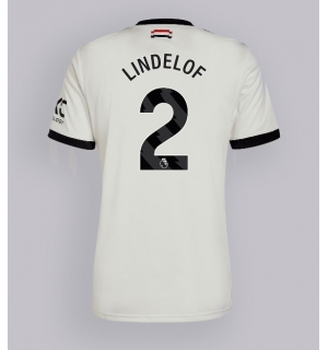 Manchester United Victor Lindelof #2 Tredjedrakt 2024-25 Kortermet