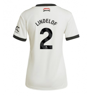 Manchester United Victor Lindelof #2 Tredjedrakt Dame 2024-25 Kortermet