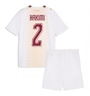 Marokko Achraf Hakimi #2 Bortedraktsett Barn VM 2026 Kortermet (+ Korte bukser)