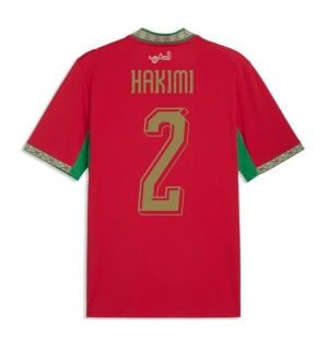 Marokko Achraf Hakimi #2 Hjemmedrakt VM 2026 Kortermet