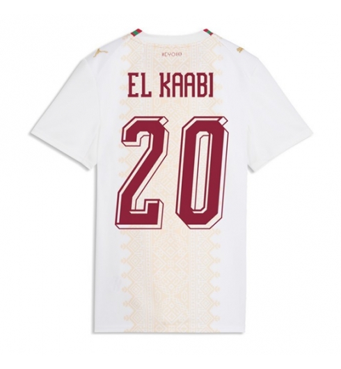 Marokko Ayoub El Kaabi #20 Bortedrakt Dame VM 2026 Kortermet Marokko Ayoub El Kaabi #20 Bortedrakt Dame VM 2026 Kortermet