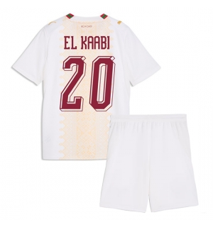 Marokko Ayoub El Kaabi #20 Bortedraktsett Barn VM 2026 Kortermet (+ Korte bukser)