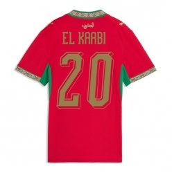 Marokko Ayoub El Kaabi #20 Hjemmedrakt Dame VM 2026 Kortermet