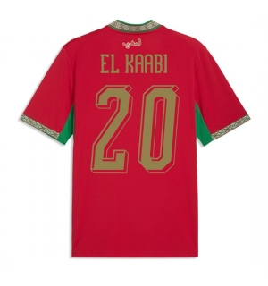 Marokko Ayoub El Kaabi #20 Hjemmedrakt VM 2026 Kortermet