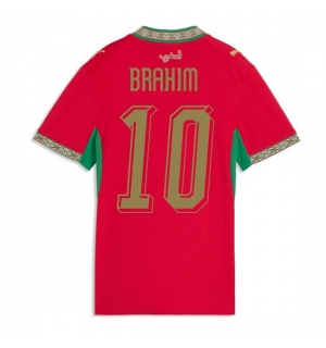 Marokko Brahim Diaz #10 Hjemmedrakt Dame VM 2026 Kortermet